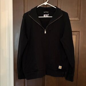 Carhartt Black 1/2 Zip-Up Pullover Sweater